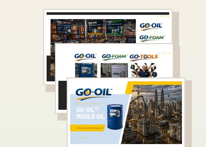 GO-OIL GO-FOAM GO-TOOLS catalogue first three pages stacked preview