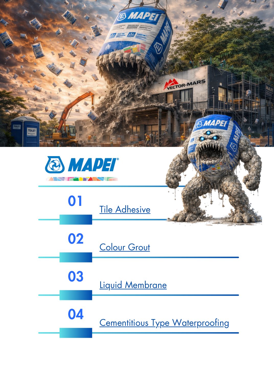 MAPEI Vector Mars catalogue cover