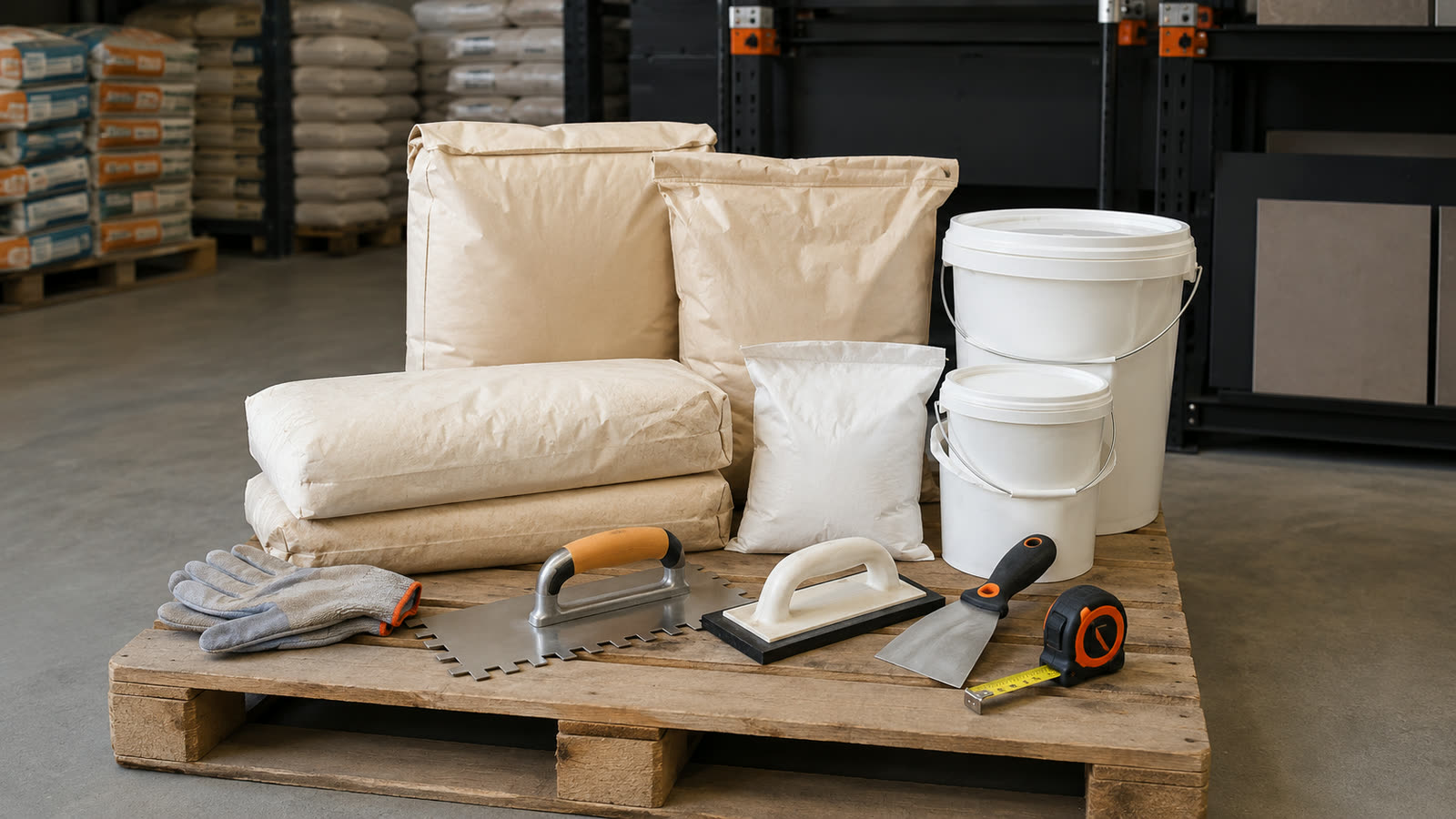 Cementitious drymix and tile adhesive products