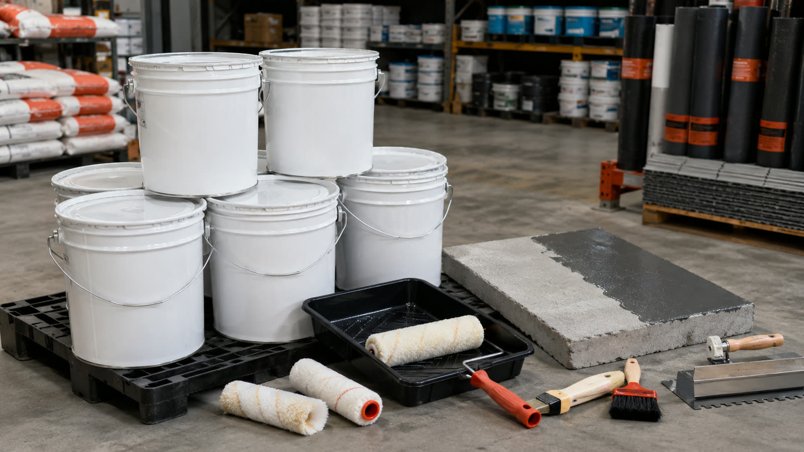 Waterproofing and coating application