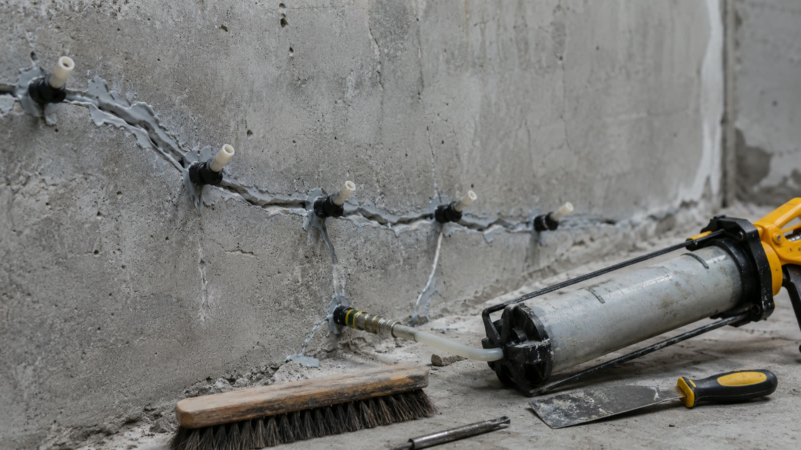Concrete repair and injection materials